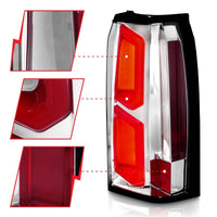 Thumbnail for ANZO 2015-2020 Chevrolet Tahoe LED Tail Lights w/ Light Bar Chrome Housing Clear Lens