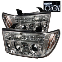 Thumbnail for Spyder Toyota Tundra 07-13 Projector Headlights LED Halo LED Chrm PRO-YD-TTU07-HL-C