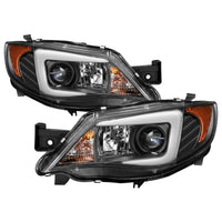 Thumbnail for Spyder Subaru WRX 08-09 Projector Headlights - Halogen Model Only - Black PRO-YD-SWRX08-LBDRL-BK