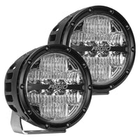 Thumbnail for Rigid Industries 360-Series 6in LED Off-Road Drive Beam - Amber Backlight (Pair)