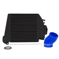 Thumbnail for Mishimoto 08-14 Subaru WRX Top-Mount Intercooler Kit - Powder Coated Black & Blue Hoses