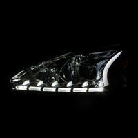 Thumbnail for ANZO 2013-2014 Nissan Altima Projector Headlights w/ Plank Style Design Chrome