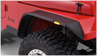 Thumbnail for Bushwacker 87-95 Jeep Wrangler Flat Style Flares 4pc Excludes Renegade - Black