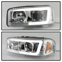 Thumbnail for Spyder GMC Sierra 1500/2500/3500 99-06 V2 Projector Headlights - DRL - Chrome PRO-YD-CDE00V2-LB-C