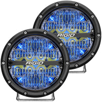 Thumbnail for Rigid Industries 360-Series 6in LED Off-Road Drive Beam - Blue Backlight (Pair)