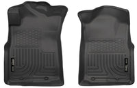 Thumbnail for Husky Liners 05-15 Toyota Tacoma Crew/Extended/Standard Cab WeatherBeater Front Black Floor Liners