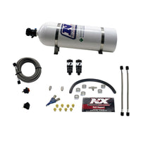 Thumbnail for Nitrous Express Hitman EFI Single Nozzle Piranha Nitrous Kit (35-75HP) w/15lb Bottle