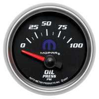 Thumbnail for Autometer Mopar 52.4mm SSE 0-100 PSI Oil Pressure Gauge