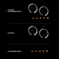 Thumbnail for ANZO 2004-2008 Ford F-150 Projector Headlights w/ Halo and LED Black G2