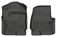 Thumbnail for Husky Liners 17 Ford F-250 Super Duty SuperCab WeatherBeater Black Floor Liners