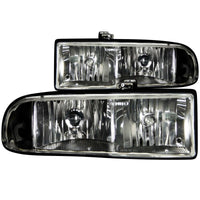 Thumbnail for ANZO 1998-2005 Chevrolet S-10 Crystal Headlights Black