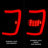 Thumbnail for ANZO 1999-2004 Jeep Grand Cherokee LED Tail Lights w/ Light Bar Black Housing Clear Lens