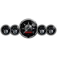 Thumbnail for AutoMeter Gauge Kit 5 Pc 3-3/8in. & 2-1/16in. Elec Speedo W/Lcd Odo Prestige Blk. Diamond