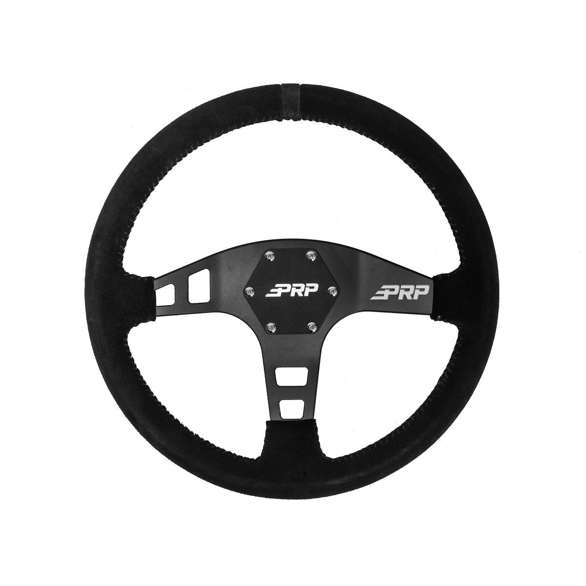 PRP Flat Suede Steering Wheel- Black