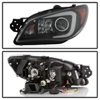Thumbnail for Spyder Subaru WRX 2006-2007 Projector Headlights - Halogen Only - Black PRO-YD-SWRX06-LBDRL-BK