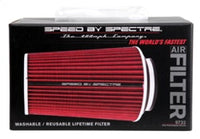 Thumbnail for Spectre Adjustable Conical Air Filter 9-1/2in. Tall (Fits 3in. / 3-1/2in. / 4in. Tubes) - Red