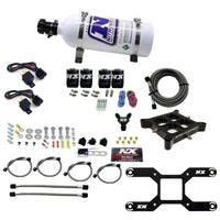 Thumbnail for Nitrous Express 4150 Dual Stage Billet Crossbar Nitrous Kit (50-300 & 100-500HP) w/5lb Bottle
