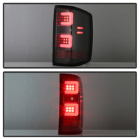 Thumbnail for Spyder Chevy 1500 14-16 Light Bar LED Tail Lights All Blk ALT-YD-CS14-LBLED-BKV2