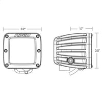 Thumbnail for Rigid Industries D-Series Spot w/ Amber PRO Lens (Pair)