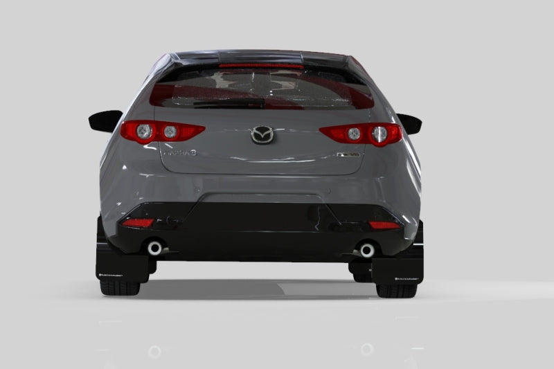 Rally Armor 19-25 Mazda3 Hatchback Black UR Mud Flap w/Red Logo