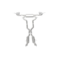 Thumbnail for MagnaFlow Cat Back, SS, 2.5in, Quad Split Polish 4in tip 14-15 Jeep Grand Cherokee 3.6L/5.7L V6/V8