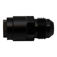 Thumbnail for DeatschWerks 8AN Male Flare to 5/16in Female EFI Quick Connect Adapter - Anodized Matte Black