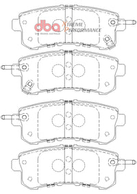 Thumbnail for DBA 11-13 Infiniti QX56 (Rear Rotor) XP Performance Rear Brake Pads
