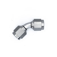 Thumbnail for DeatschWerks 6AN Flare Female Swivel 45-Degree to 6AN Flare Female Swivel - Anodized Matte Black