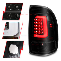 Thumbnail for ANZO 1997-2004 Dodge Dakota LED Taillights Black Housing Smoke Lens Pair