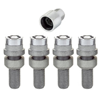 Thumbnail for McGard Wheel Lock Bolt Set - 4pk. (Radius Seat) M14X1.5 / 17mm Hex / 28.2mm Shank Length - Chrome