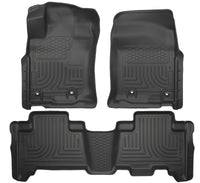 Thumbnail for Husky Liners 2013 Toyota 4Runner WeatherBeater Black Front & 2nd Seat Floor Liners