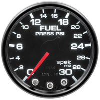 Thumbnail for Autometer Spek-Pro Gauge Fuel Press 2 1/16in 30psi Stepper Motor W/Peak & Warn Blk/Smoke/Blk