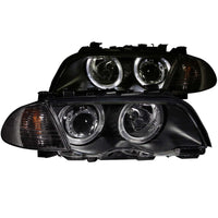 Thumbnail for ANZO 1999-2001 BMW 3 Series E46 Projector Headlights w/ Halo Black (CCFL)