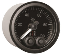 Thumbnail for Autometer Stack Instruments Pro Control 52mm 0-100 PSI Oil Pressure Gauge - Black (1/8in NPTF Male)