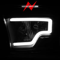 Thumbnail for ANZO 2009-2018 Dodge Ram 1500 Crystal Headlights w/ Light Bar Black Housing