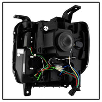 Thumbnail for Spyder GMC Sierra 14-16 Projector Headlights Light Bar DRL Blk PRO-YD-GS14V2-LBDRL-BK