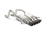 Thumbnail for Akrapovic 14-17 Chevrolet Corvette Z06 (C7) Slip-On Line (Titanium) w/ Carbon Tips