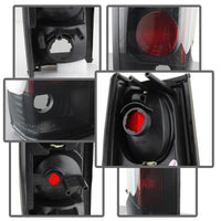 Thumbnail for Spyder Nissan Hardbody 86-97 Euro Style Tail Lights Black Smoke ALT-YD-NH86-BSM