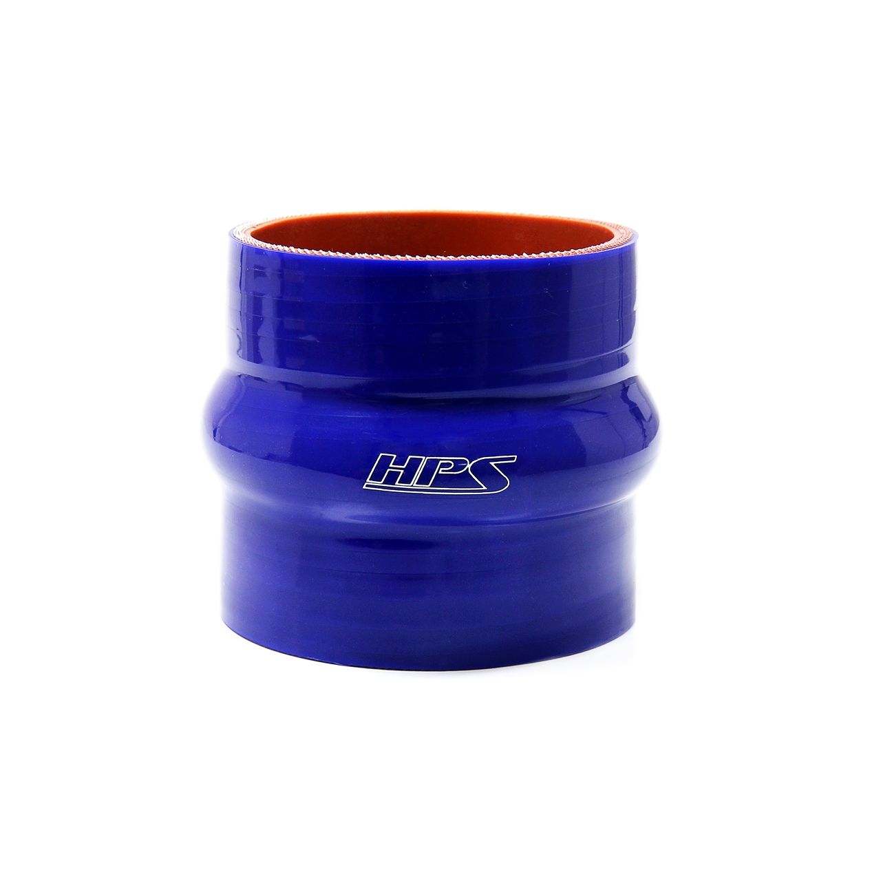 HPS 3" ID , 4" Long High Temp 4-ply Reinforced Silicone Hump Coupler Hose Blue (76mm ID , 102mm Length)