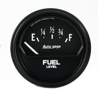 Thumbnail for Autometer AutoGage 2-5/8in 0-90 Short Sweep Electrical Fuel Level - Black