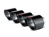 Thumbnail for Akrapovic 06-13 Chevrolet Corvette ZO6/ZR1 (C6) Tail Pipe Set (Carbon 115 mm)