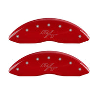 Thumbnail for MGP 4 Caliper Covers Engraved Front & Rear Vintage Style/RT Red finish silver ch