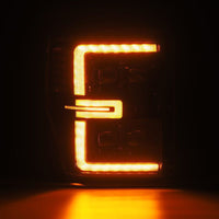 Thumbnail for AlphaRex 08-10 Ford F250-550 NOVA-Series LED Projector Headlights Alpha-Blk w/Activ Light/Seq Signal