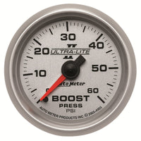 Thumbnail for Autometer Ultra-Lite II 52mm 0-60 PSI Mechanical Boost Gauge