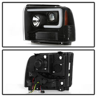 Thumbnail for Spyder 05-07 Ford F250/350/450 Super Duty Projector LED Black PRO-YD-FS05V2PL-BK