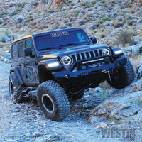 Thumbnail for Westin 18-19 Jeep Wrangler JL WJ2 Full Width Front Bumper w/Bull Bar Textured Black