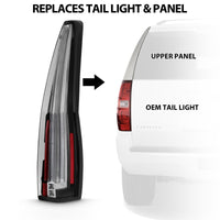 Thumbnail for ANZO 2007-2014 Chevrolet TahOE Led Taillights Red/Clear