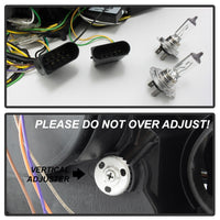 Thumbnail for Spyder Mercedes W221 S Class 07-09 Headlights - HID Model Only - Black PRO-YD-MBW22107-HID-DRL-BK