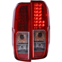 Thumbnail for ANZO 2005-2008 Nissan Frontier LED Taillights Red/Clear