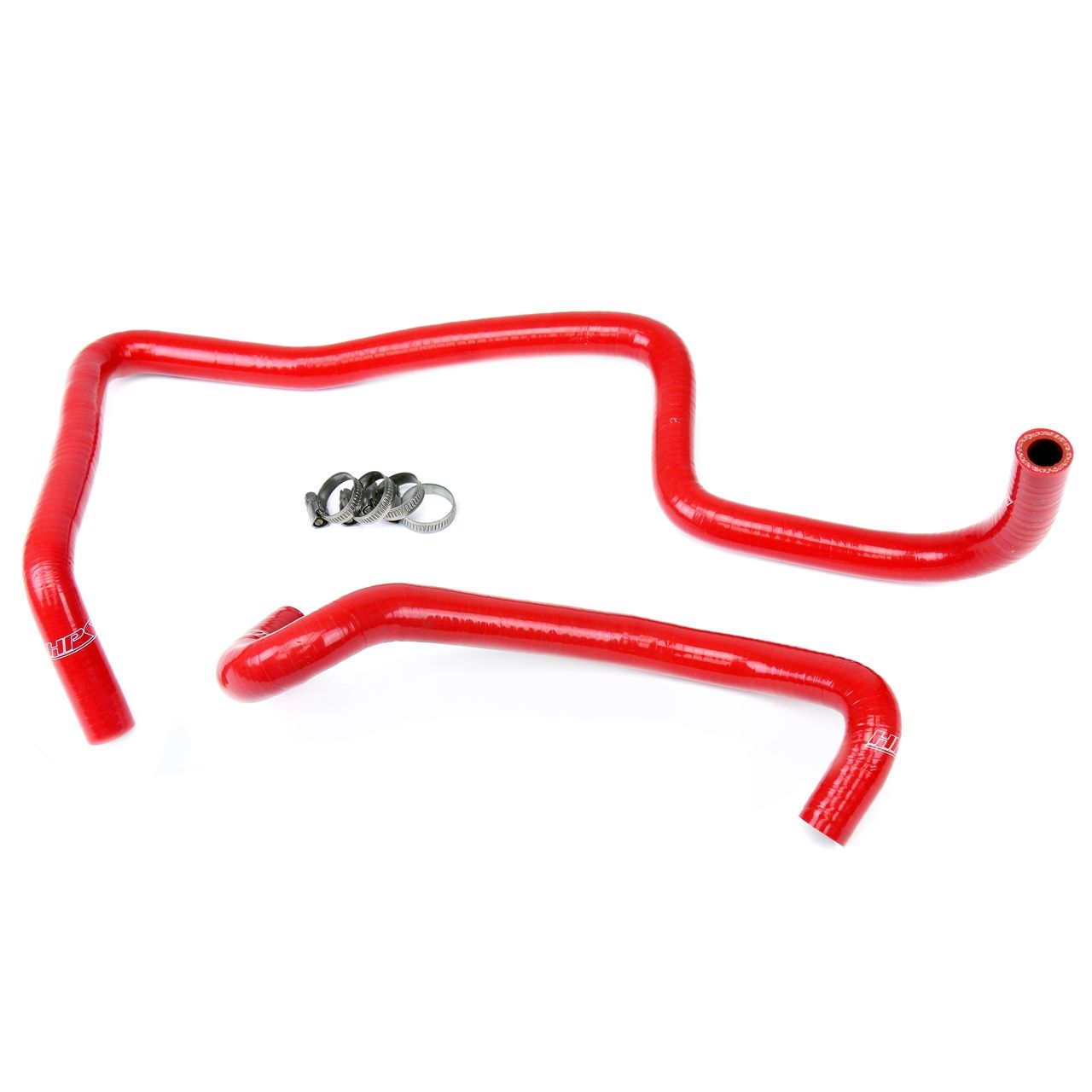 HPS Red Reinforced Silicone Heater Hose Kit Coolant for Jeep 06-10 Grand Cherokee WK1 SRT8 6.1L V8
